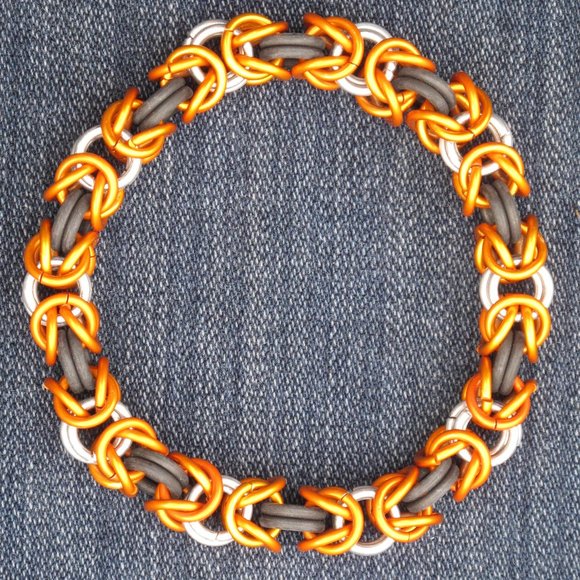 CHAINMAIL STRETCH BRACELET - BYZANTINE WEAVE